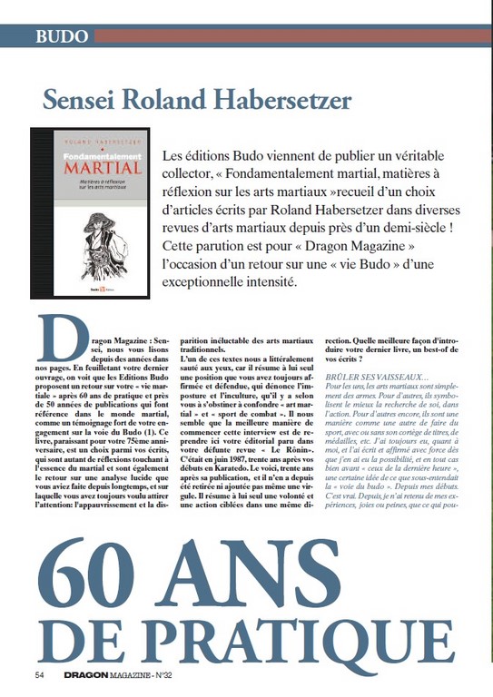 Sensei Roland Habersetzer